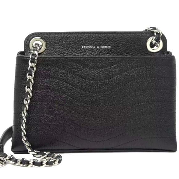 NEW Rebecca Minkoff M.A.B. Wave Double Zip Crossbody - Picture 1 of 3